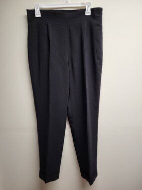 Liz Claiborne Collection Black Wool Blend Dress Pants Size 10